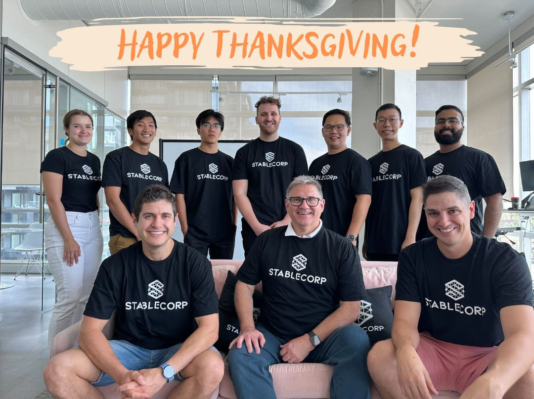 Ryan with colleagues at Stablecorp